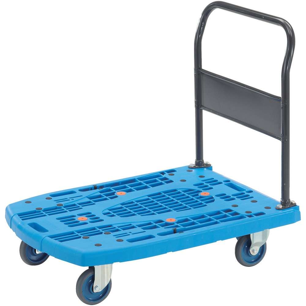 【製造会社直送T】 ＴＲＵＳＣＯ 脂手押し車 カルティオビッグ 据えつける ９００Ｘ６２０ 青 MPK900-B