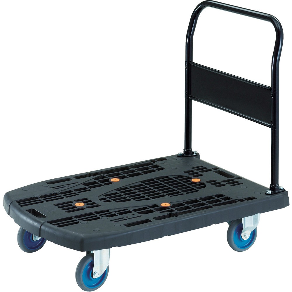 【製造会社直送T】 ＴＲＵＳＣＯ 脂手押し車 カルティオビッグ 据えつける ９００Ｘ６２０ Ｓ付 黒 MPK900-BK-S