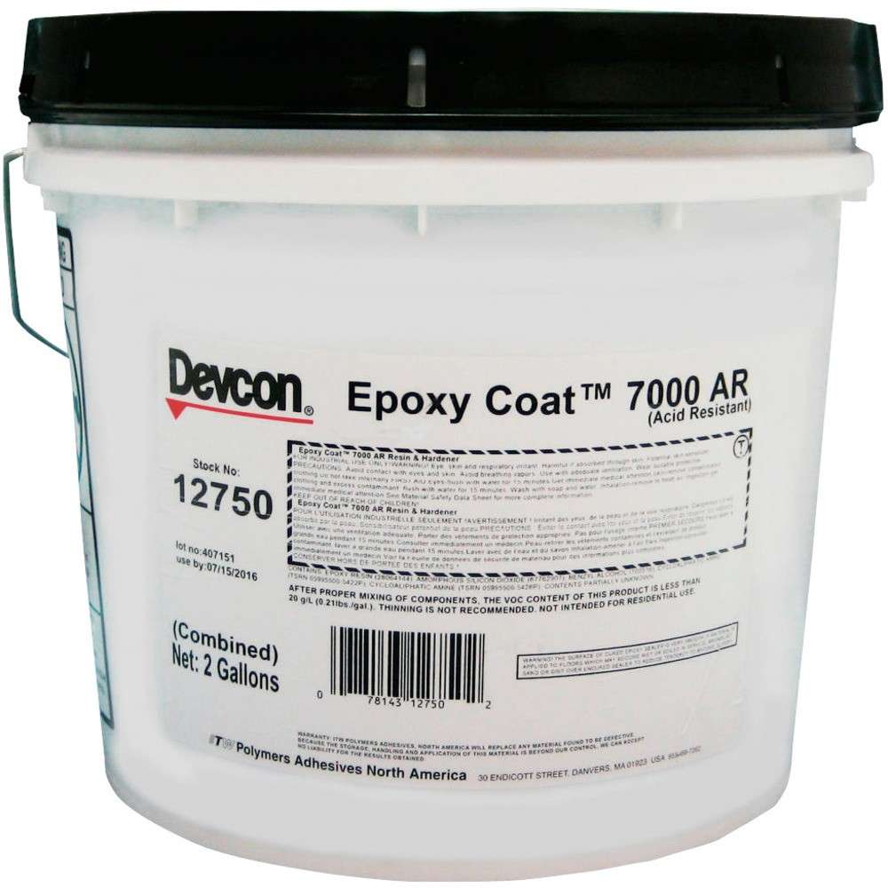 【製造業者直送T】 ＤＥＶＣＯＮ ＥＣ７０００ＡＲ 超豪然たる耐薬品性上張り材 ７．５７Ｌ DV12750