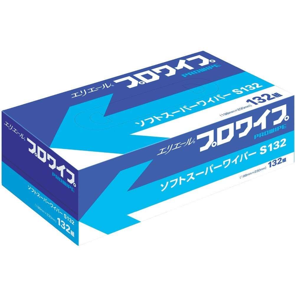 【製造業者直送T】 エリ叫びごえ プロワイプソフトスーパーワイパーＳ１３２ＢＯＸ３６個入 703130
