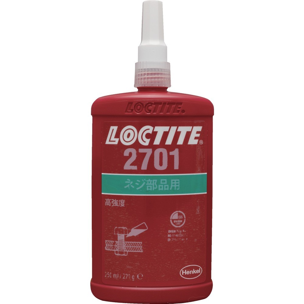 ロックタイト　ねじゆるみ止め用接着剤　高強度　２７０１　２５０ｍｌ　2701-250｜ものづくり本舗 店