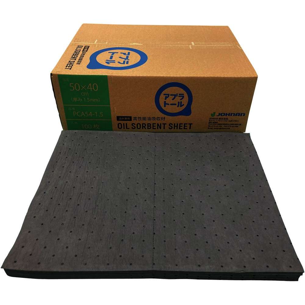 【製造業者直送T】 ＪＯＨＮＡＮ 油吸いあげる材 アブラトール 腰かけ ５０×４０×０．１５ｃｍ １００枚入（油水兼用） PCA54-1.5