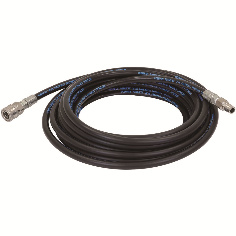 Asada 1/4延長用高圧ホース 8/60・8.5/60用 10m Qカプラ R10602|ものづくり本舗 店
