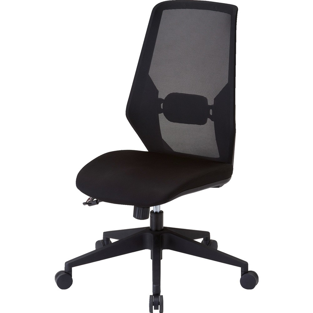 【製造会社直送T】 ＴＲＵＳＣＯ メッシュハイバックチェア ＶＩＥＮＴＯ  黒いこと MCH-BK