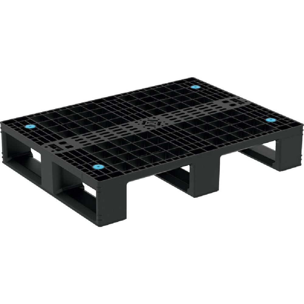 【製造業者直送T】 サンコー リサイクルプラスチックパレット ８０４９５９ Ｄ４－６０８ 黒いこと 80495900BKRCP