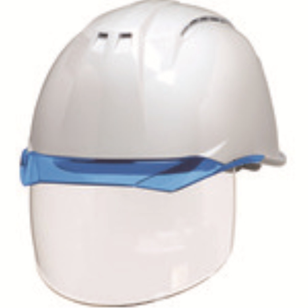 DIC 透明バイザーヘルメット(シールド面付) AA11EVO−CSW KP 白/ブルー AA11EVO-CSW-HA6-KP-W/B|ものづくり本舗 店