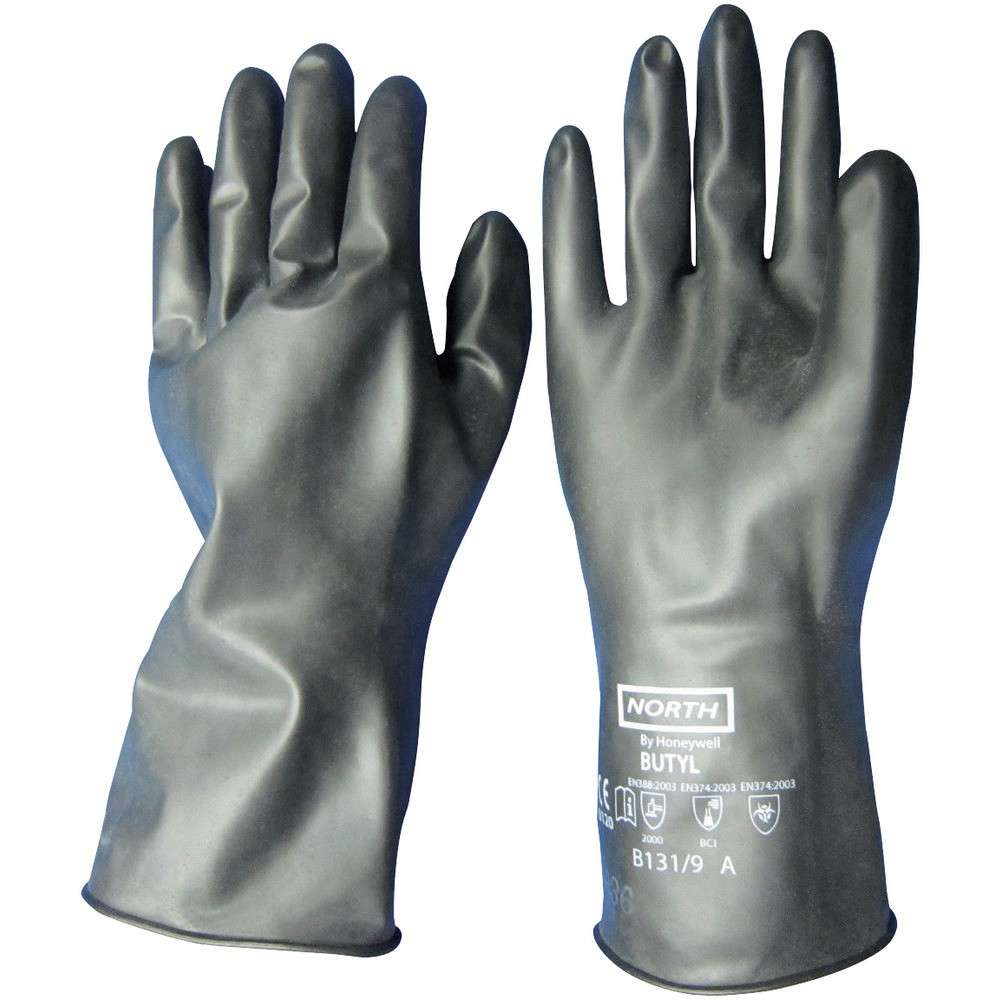 【製造業者直送T】 ＫＧＷ 耐薬品性ブチルグローブ Ｌ B-131-9