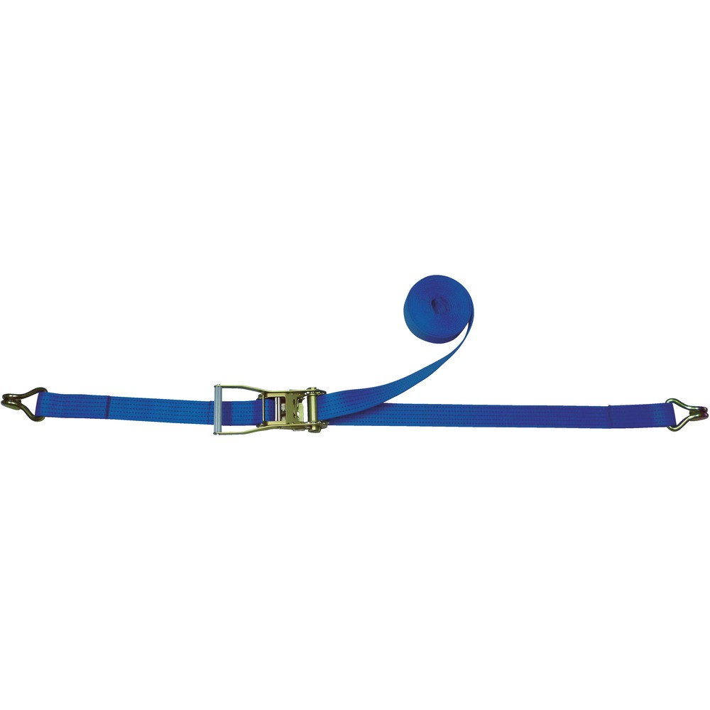 【製造会社直送T】 ＴＥＳＡＣ ラッシングベルト 三尺帯荷締機ラチェットバックル式両端ナローフック付 R50KAE010-AE050A