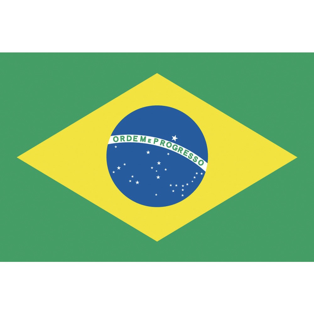 【製造会社直送T】 日本の首都製旗 少尉Ｎｏ．１（７０×１０５ｃｍ） ブラジル連邦共和国 416646