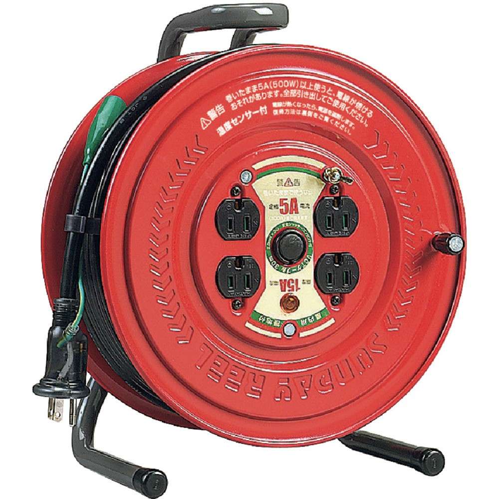 【製造業者直送T】 ハタヤ 体温検知器付吊りひも木管 単相１００Ｖ３０Ｍ 地べた付 GS-301KS