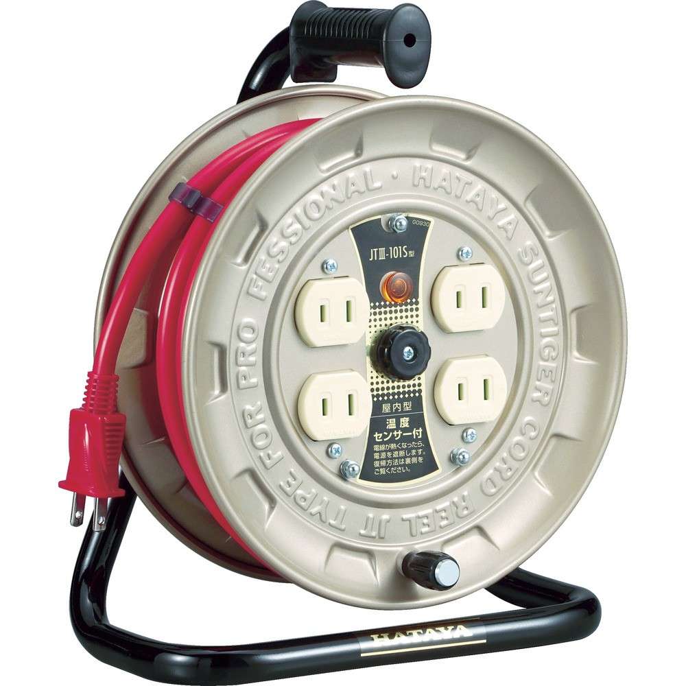 【製造会社直送T】 ハタヤ 体温検知器付吊りひも木管単相１００Ｖ１０Ｍ JT3-101S