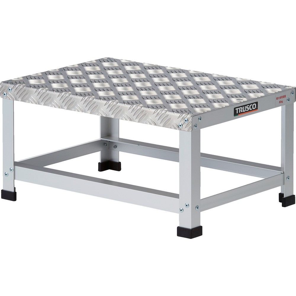 【製造業者直送T】 ＴＲＵＳＣＯ ローハイシステムステップ 軽銀製足踏台 ５００Ｘ３５０ＸＨ２５０ LH-250A