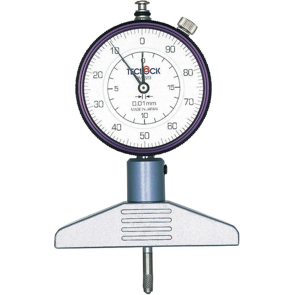 ＴＥＣＬＯＣＫ　ダイヤルデプスゲージ　測定範囲０～２０ｍｍ　DM-223｜ものづくり本舗 店