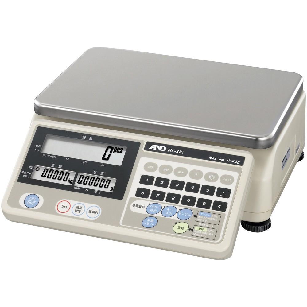 【製造業者直送T】 Ａ＆Ｄ カウンティングスケール ひょう量３ｋｇ HC3KI