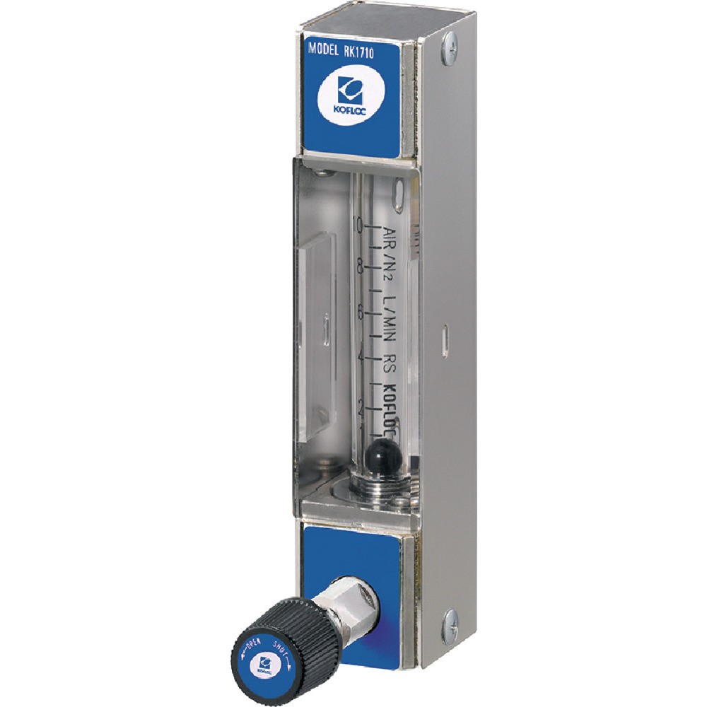 ＫＯＦＬＯＣ　コンパクトフローメータ　ＲＫ１７１０　ＡＩＲ　５Ｌ／ｍｉｎ　RK1710-AIR-5L/MIN｜ものづくり本舗 店