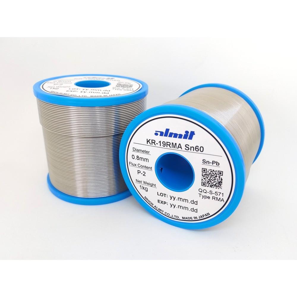 【製造業者直送T】 アルグローヴ 鉛入り口・入口やに入りはんだ ＫＲ－１９ ＲＭＡ １．０粍 KR19RMA-SN60-P-2-1.0MM