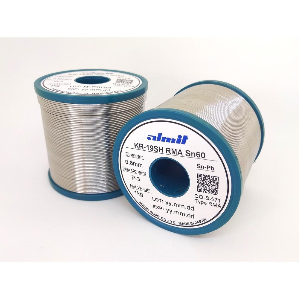 【製造業者直送T】 アルグローヴ 鉛入り口・入口やに入りはんだ ＫＲ－１９ ＳＨ ＲＭＡ ０．５粍 KR19SHRMA-SN60-P-3-0.5MM