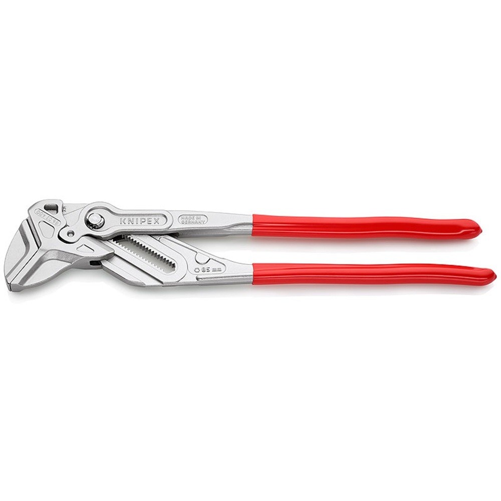 KNIPEX プライヤーレンチ ソフトプラスチックハンドル クロムメッキ 400mm 8603-400|ものづくり本舗 店