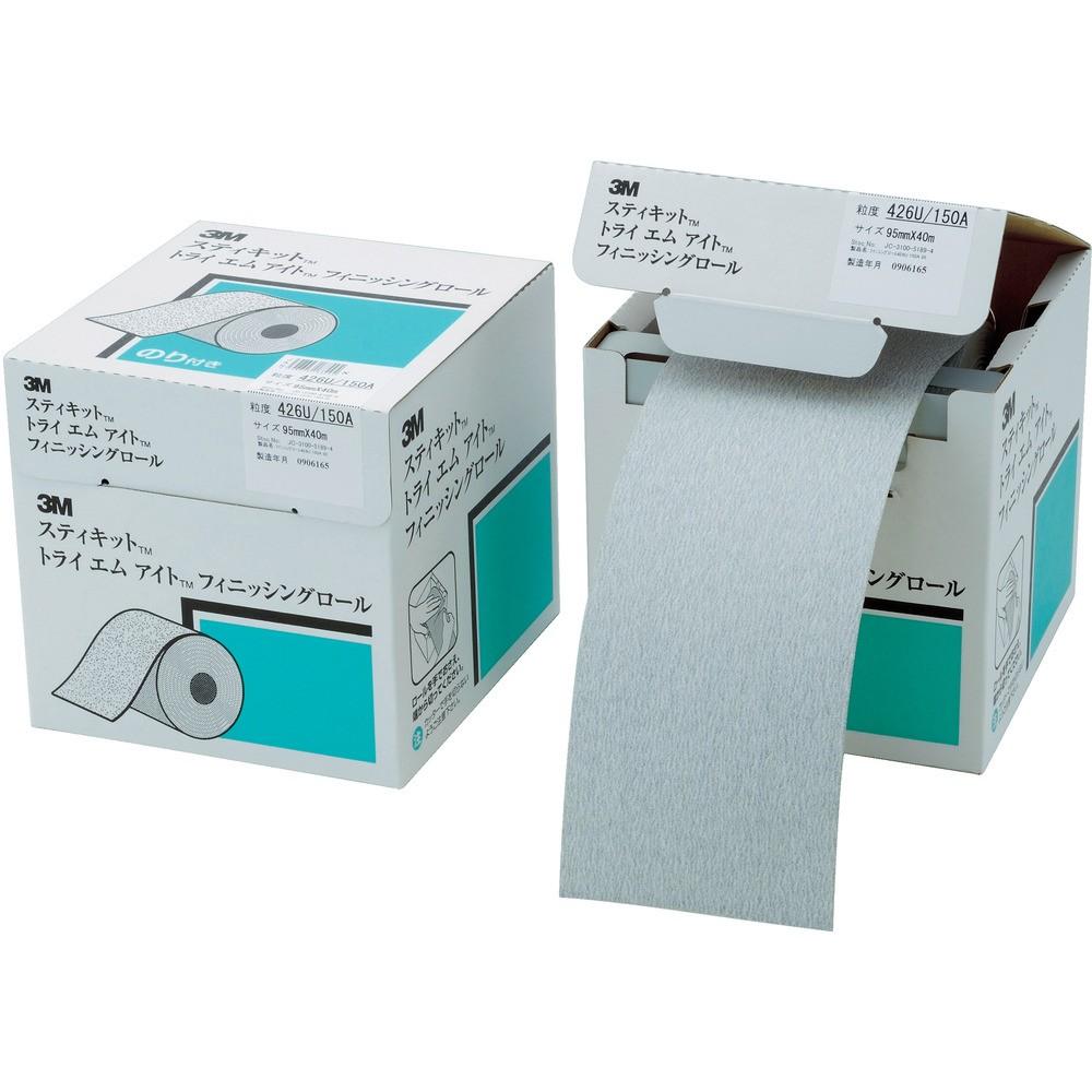 【製造業者直送T】 ３Ｍ スティキット フィニッシングロール ４２６Ｕ ＃１８０ １１４粍Ｘ４０ｍ FR 426U 180A 114