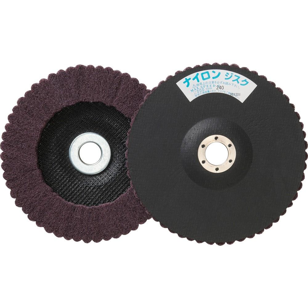 【製造業者直送T】 ＴＲＵＳＣＯ ナイロンレコード盤 Φ１８０Ｘ１５Ｘ２２ （５個入） GPN180 #240 (5ｺｲﾘ)