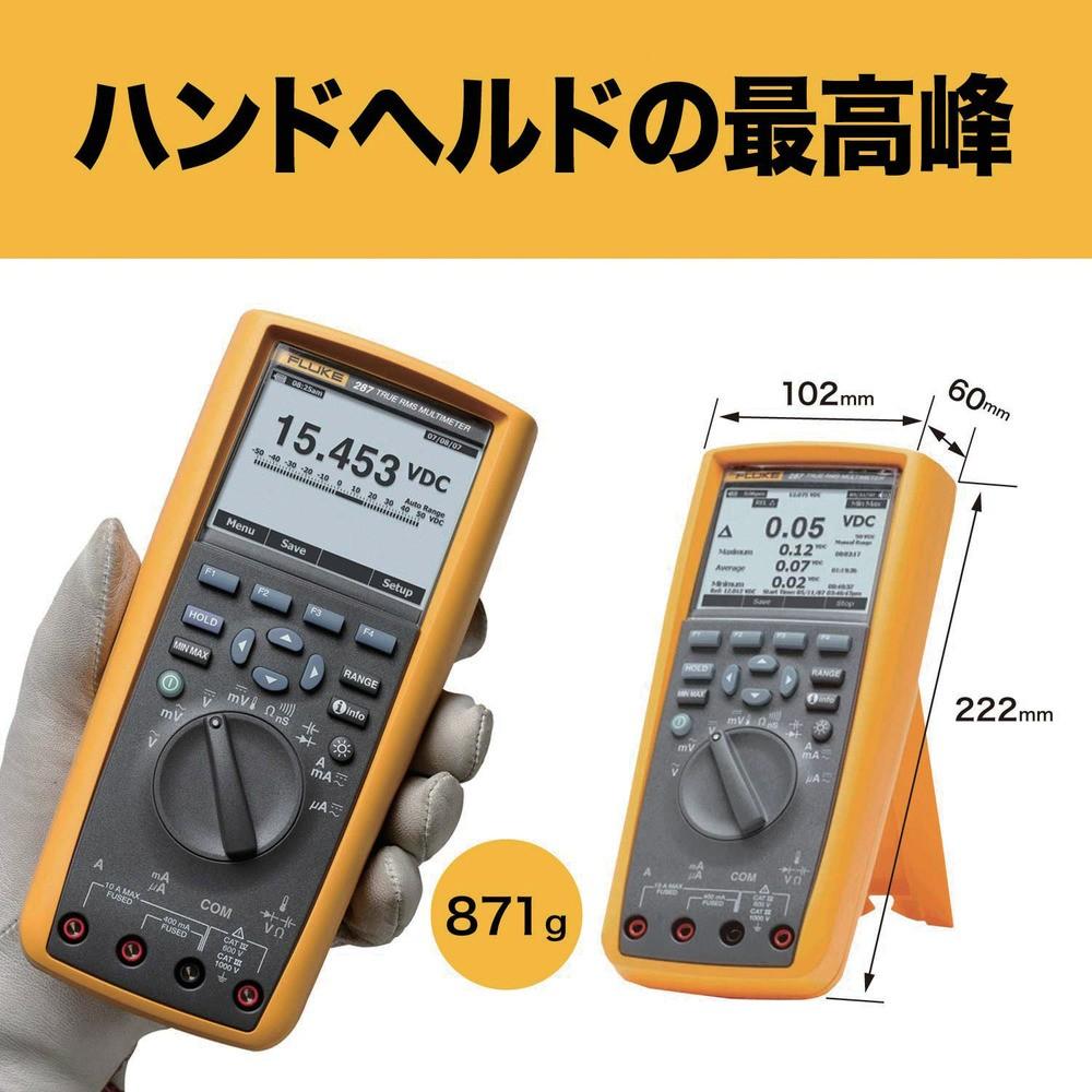 FLUKE デジタル・マルチメーター 287/FVF標準付属品 287/FVF|ものづくり本舗 店