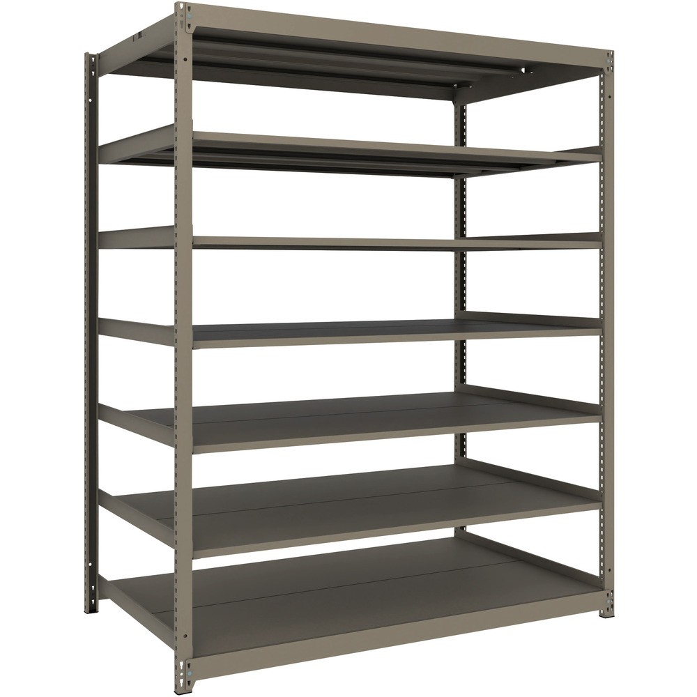 ＴＲＵＳＣＯ　スチールラック　薄板ラック（棚板分割タイプ、耐荷重１００Ｋｇ）１５００&times;５９５&times;Ｈ１８００　７段単体　UL-6567 NG｜ものづくり本舗 店
