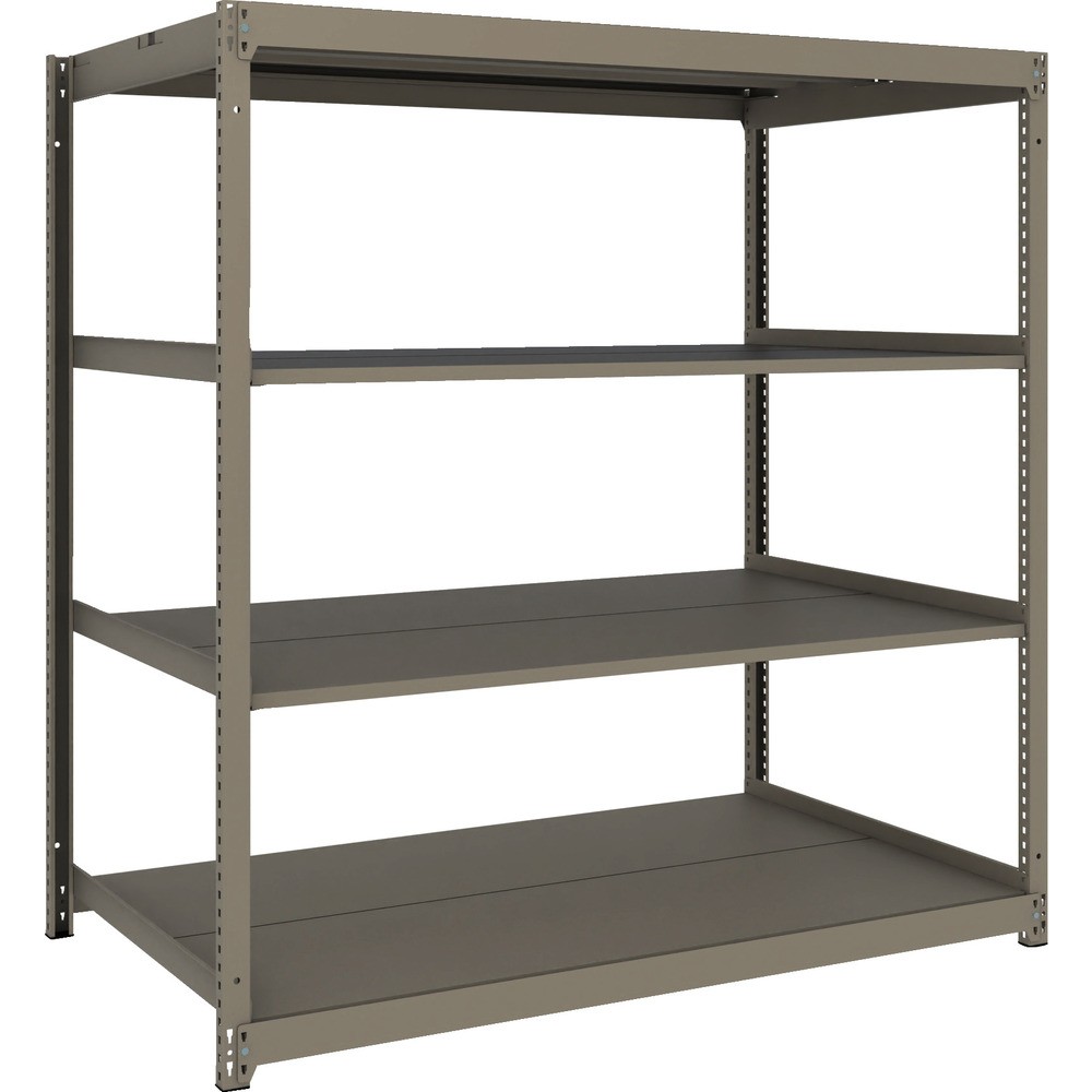 ＴＲＵＳＣＯ　スチールラック　薄板ラック（棚板分割タイプ、耐荷重１００Ｋｇ）１８００&times;５９５&times;Ｈ１５００　４段単体　UL-5664 NG｜ものづくり本舗 店 28,718円