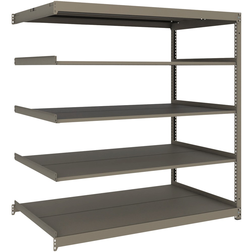 ＴＲＵＳＣＯ　スチールラック　薄板ラック（棚板分割タイプ、耐荷重１００Ｋｇ）１８００&times;５９５&times;Ｈ１５００　５段連結　UL-5665B NG｜ものづくり本舗 店