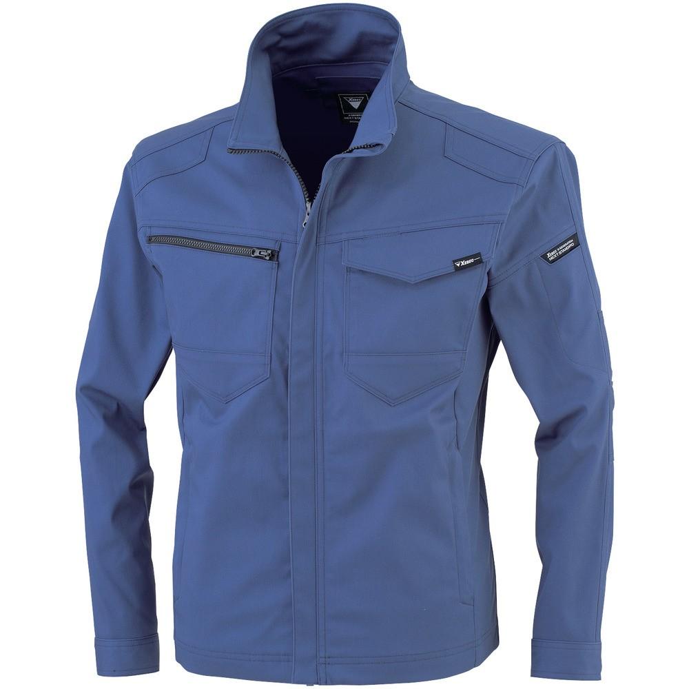 【製造業者直送T】 ＸＥＢＥＣ 長袖上衣１７２１－４０－Ｍ 青色 1721-40-M