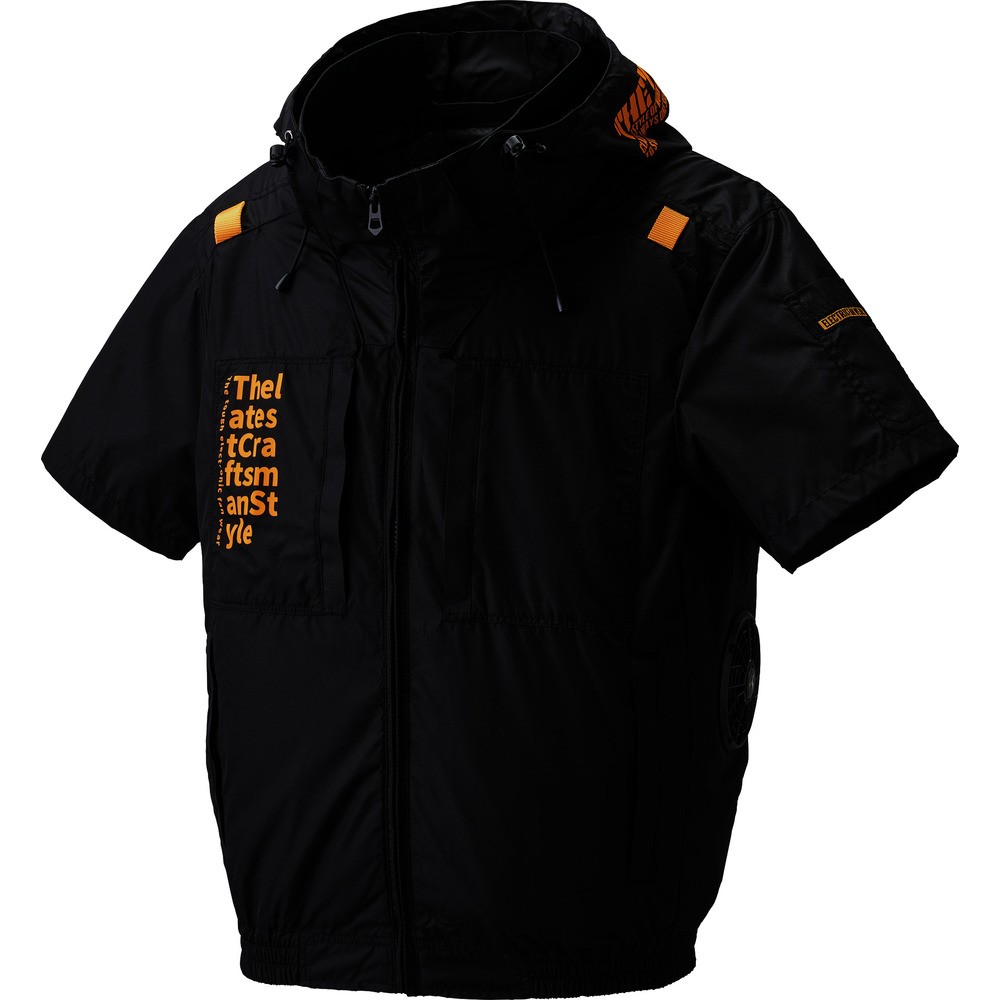 空調風神服 ファン付ウェア The tough 空調風神服半袖 コンプリートセット ブラック M 30V ファン・バッテリー付 7745201120|ものづくり本舗 店