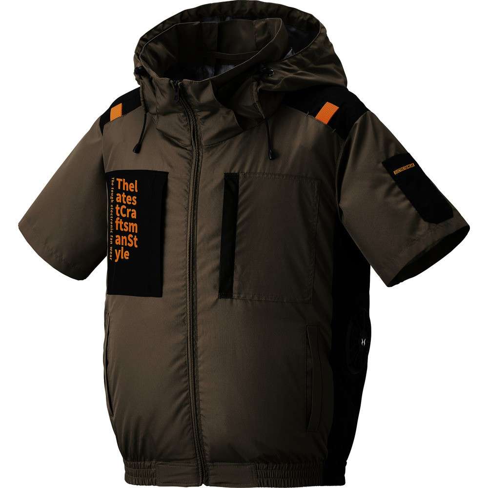 空調風神服 6月中旬入荷予定 ファン付ウェア The tough 空調風神服半袖 コンプリートセット ベージュ LL 30V ファン・バッテリー付 7745200340|ものづくり本舗 店