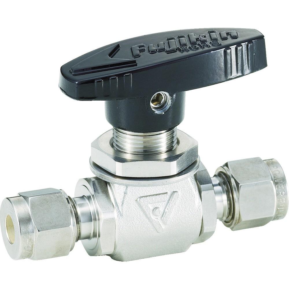 Fujikin SUS製4.90MPaパネルマウント式ボール弁PUBV953 PUBV-95-3|ものづくり本舗 店