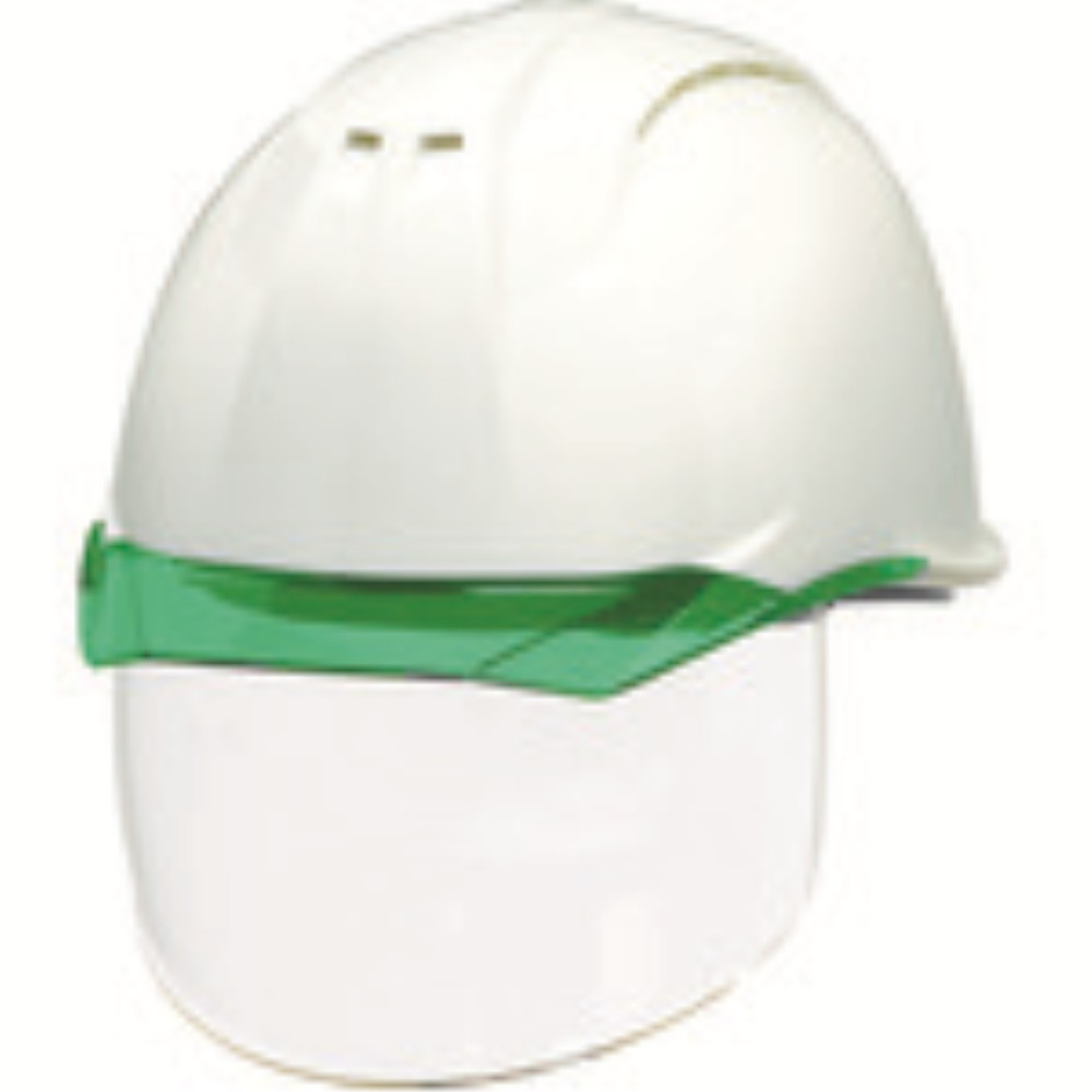 【製造会社直送T】 ＤＩＣ 澄み切ったバイザー安全帽（遮蔽物面付） ＡＰ１１ＥＶＯ－ＣＳＷ ＫＰ 白／緑であること AP11EVO-CSW-HA6-KP-W/G