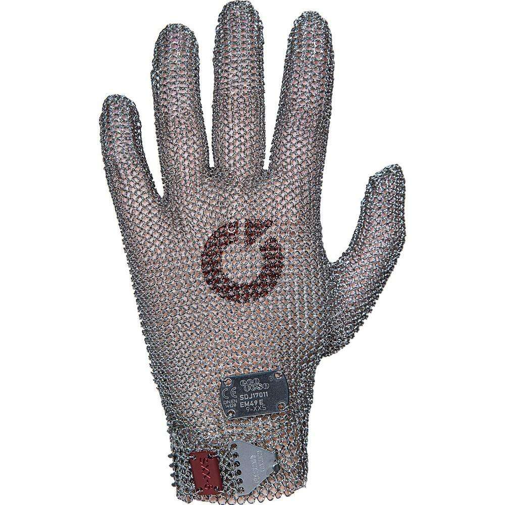 【製造会社直送T】 ＥＵＲＯＦＬＥＸ 突刺し押しとどめる 耐切創クサリグローブ オール金属元素 １枚 ＸＬ ２５．０粍 EM54D