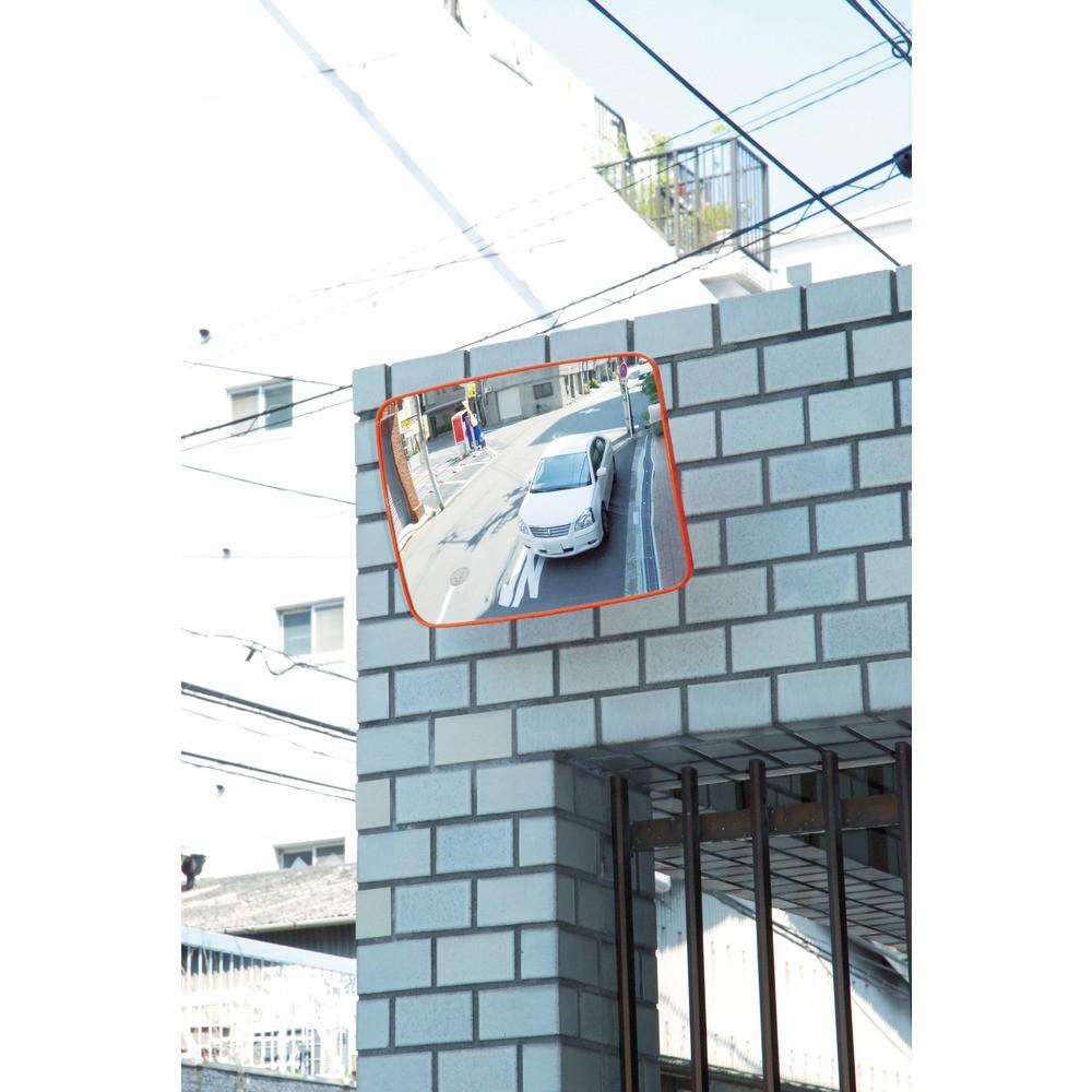【製造会社直送T】 光 車宿り鏡鑑角型５４０粍×３７５粍 GMH-543