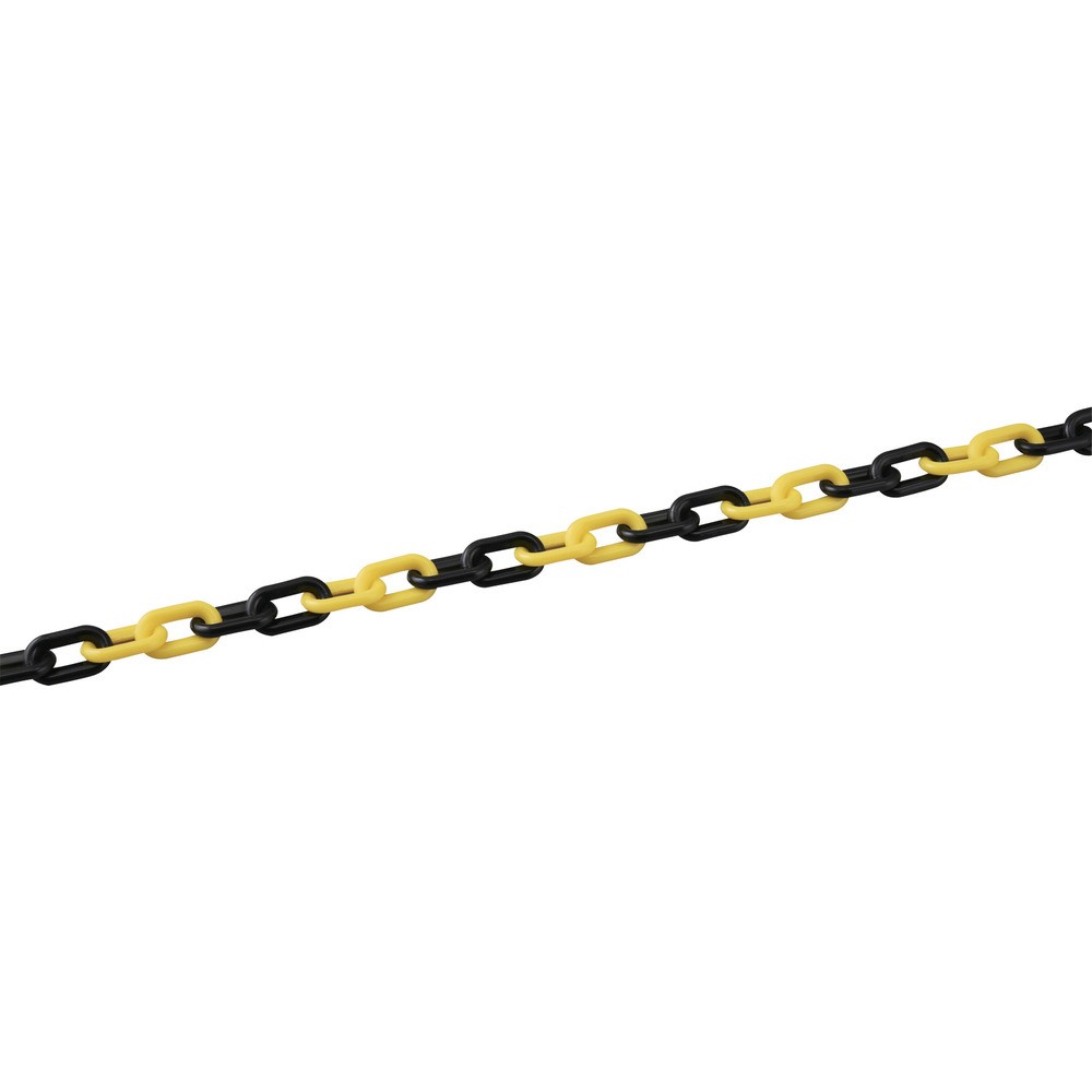 【製造業者直送T】 緑十字 可塑性物質チェーン店 黄／黒 ＰＴ－６３０ＴＲ 長さ３０ｍ 線径６粍Φ ＰＥ 284015