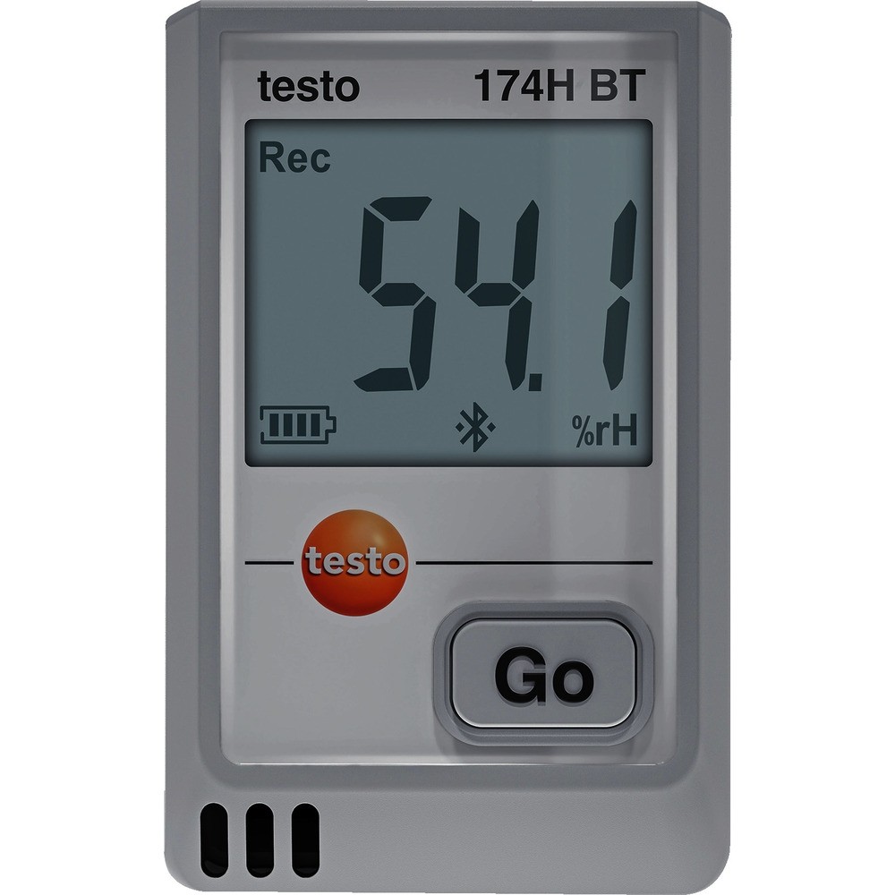 【製造会社直送T】 ＴＥＳＴＯ 温湿度資料ロガー（Ｂｌｕｅｔｏｏｔｈ） ｔｅｓｔｏ １７４Ｈ ＢＴ（白） 0572 1743 01