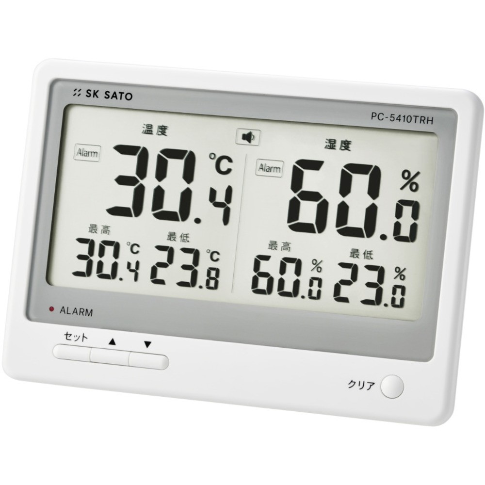 【製造会社直送T】 佐藤 デジタル温湿度計 ＰＣ－５４１０ＴＲＨ （１０７４－１０） 1074-10