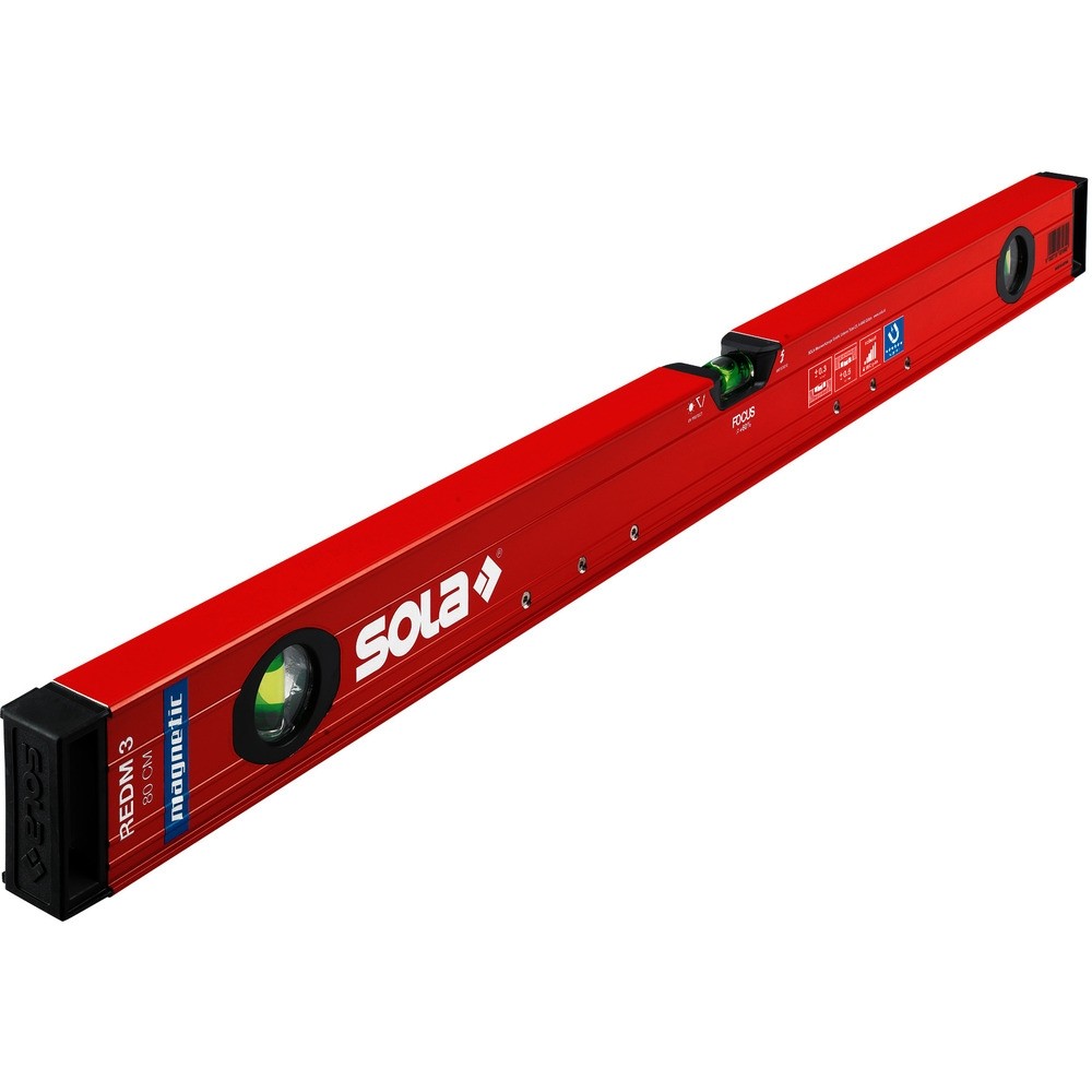 【製造会社直送T】 ＳＯＬＡ マグネチック 軽銀ボックス席気泡管水準器器 全長１００ｃｍ ＲｅｄＭ３ 01813301