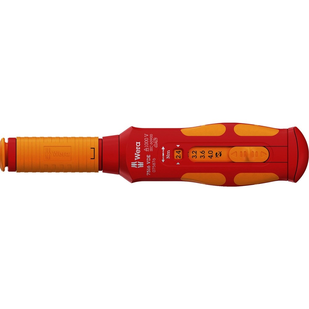【製造会社直送T】 Ｗｅｒａ ７５１６ ＶＤＥ 不成立 手工芸品質問用紙 セーフトルク 機敏さ トルクレンチ ２．４－４．０Ｎｍ 075876