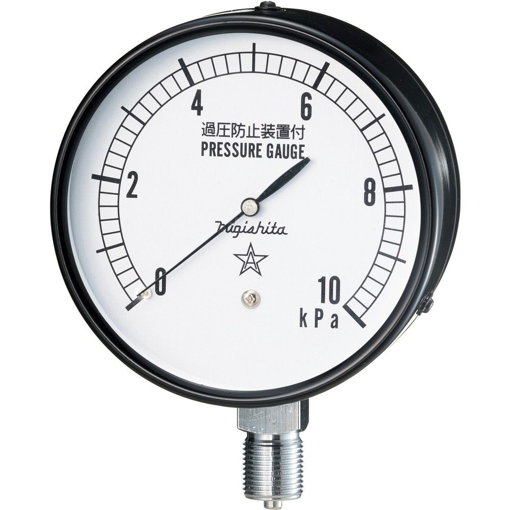 右下 微圧計 圧力レンジ0~10kPa 接続部サイズG3/8B CA411-211-10KPA|ものづくり本舗 店