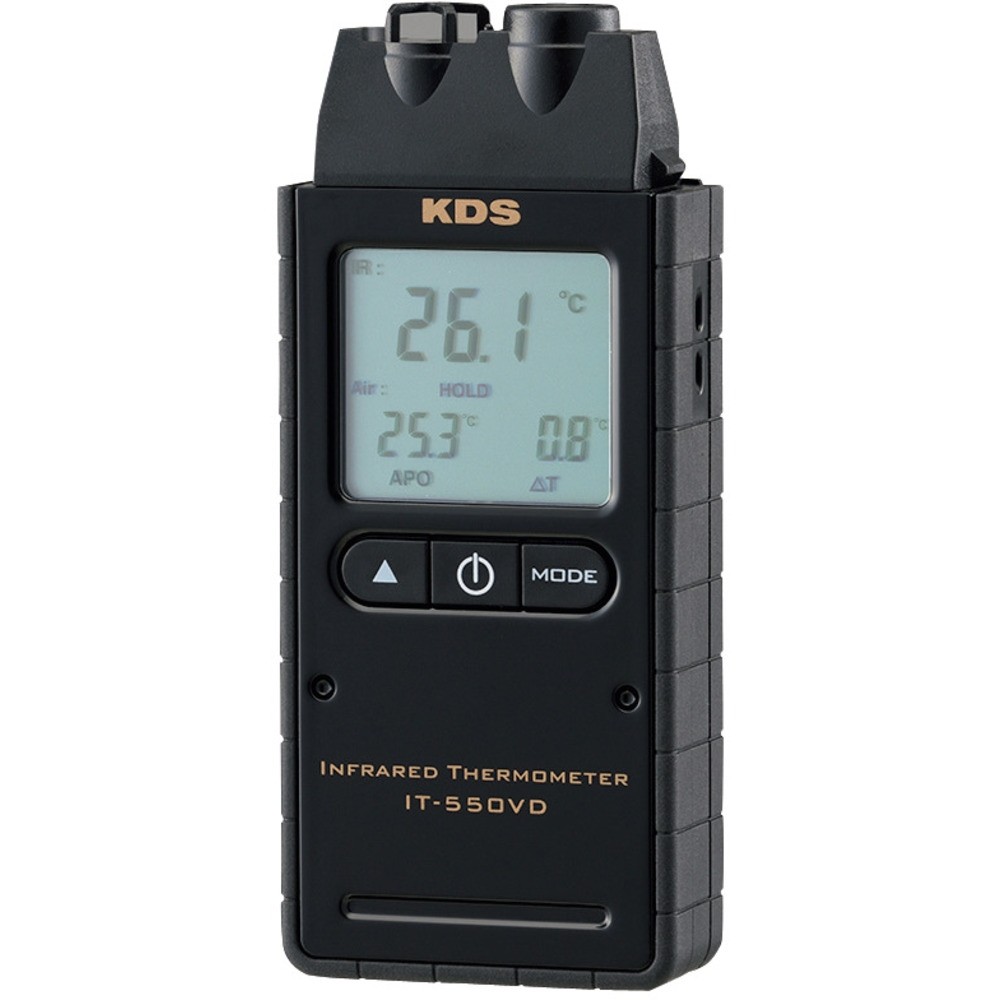 【製造業者直送T】 ＫＤＳ 赤外線放射線熱度計５５０ＶＤ IT-550VD