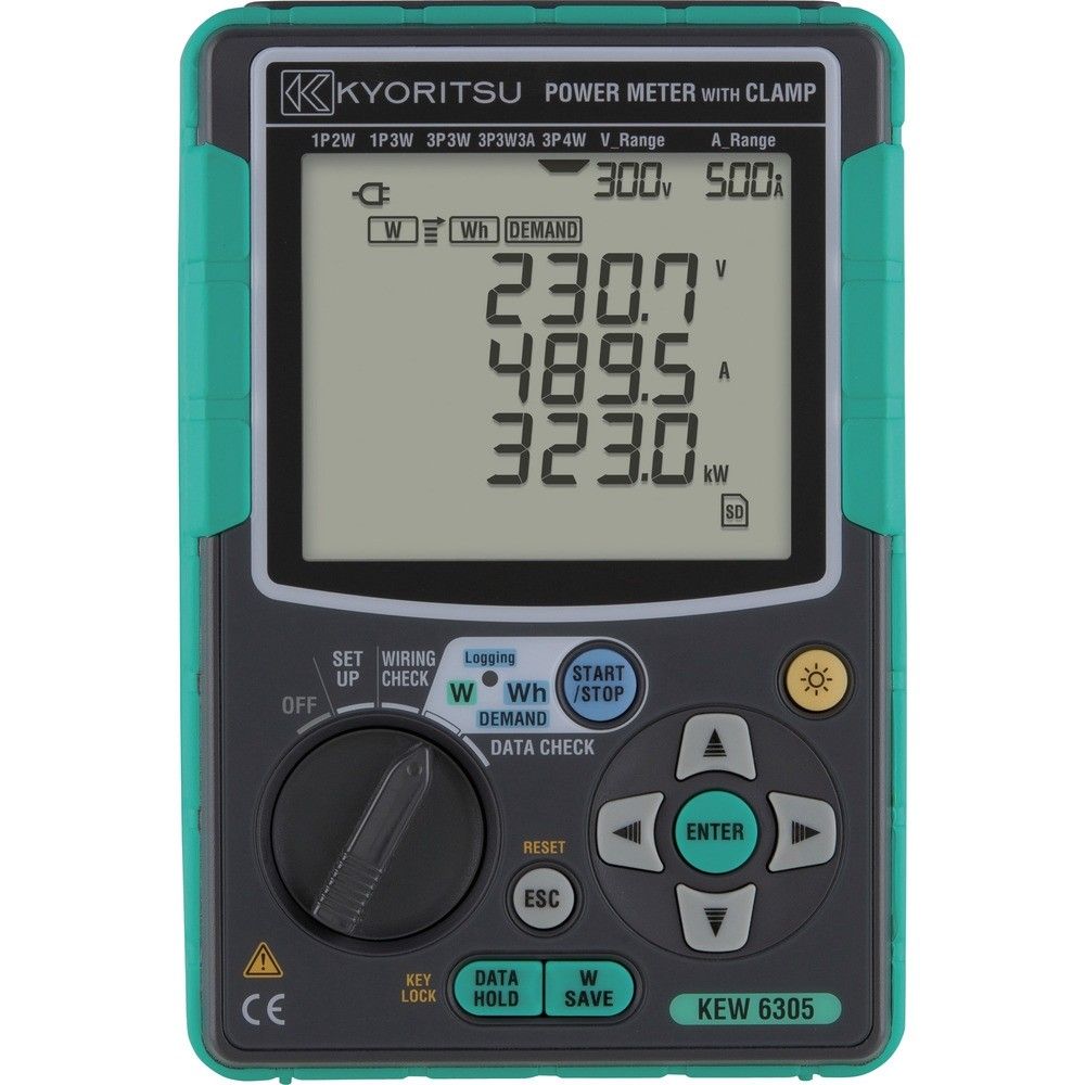 【製造会社直送T】 ＫＹＯＲＩＴＳＵ ワット数計 KEW6305