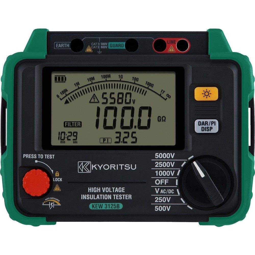 【製造会社直送T】 ＫＹＯＲＩＴＳＵ 高圧不成立踏みとどまる計 KEW3125B