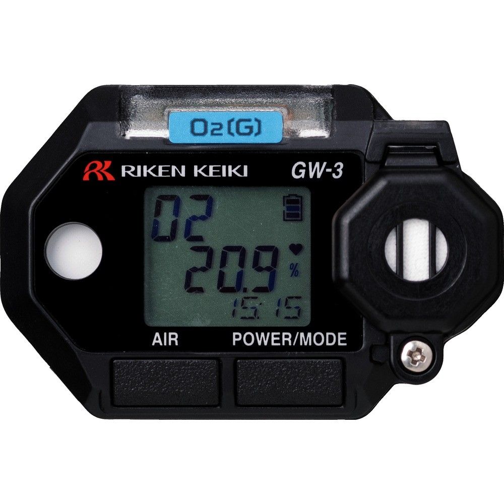 【製造業者直送T】 理研 ウォッチ型（作り付ける型）O濃さ計 ＧＷ－３（Ｏ２） GW-3 00