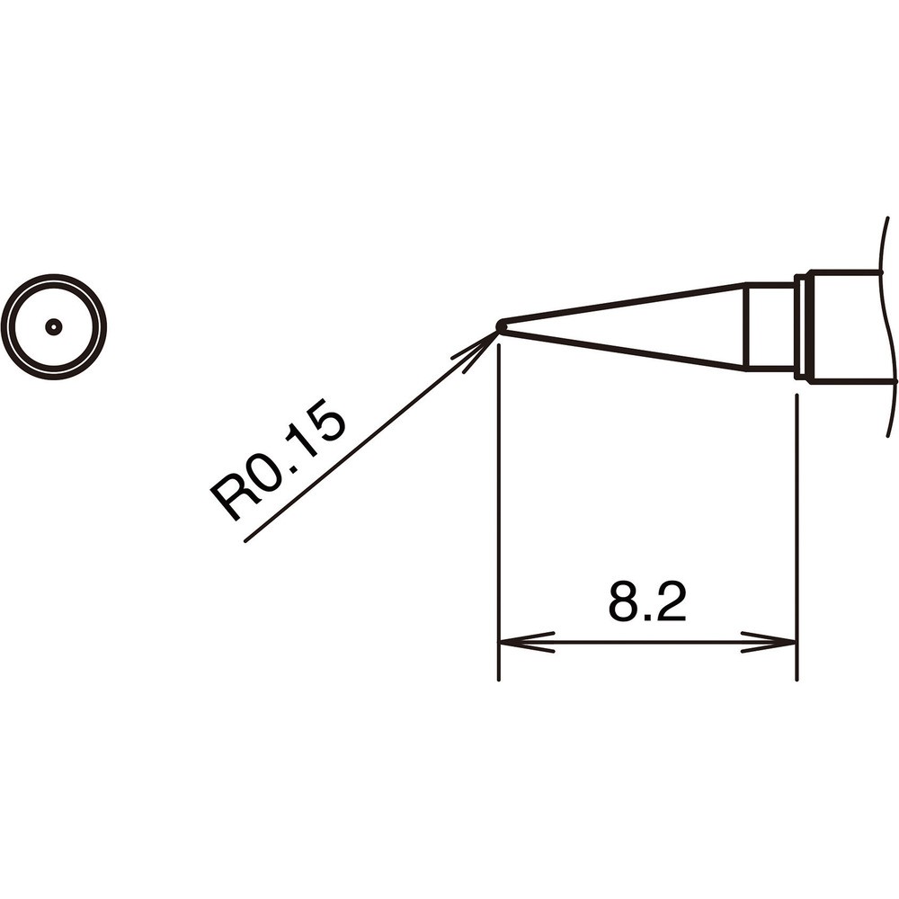 【製造会社直送T】 白光 こて先Ｉ型 ４００℃ T38-02I