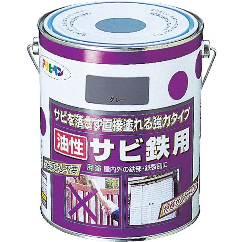 【製造業者直送T】 アサヒペン 油性サビ鉄用１．８Ｌ 赤さび 518422