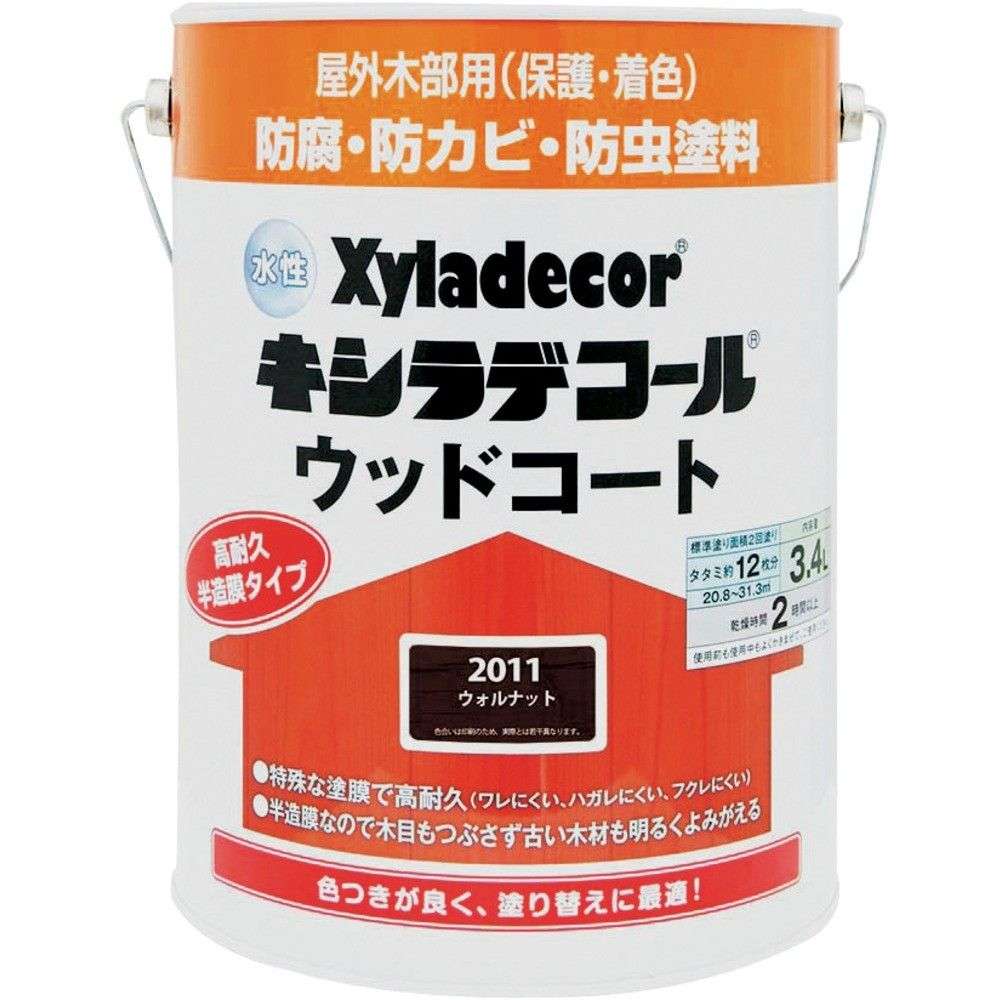 【製造会社直送T】 ＫＡＮＳＡＩ 水溶性ＸＤ白木厚地の外套Ｓ ウォルナット３．４Ｌ 00097670350000