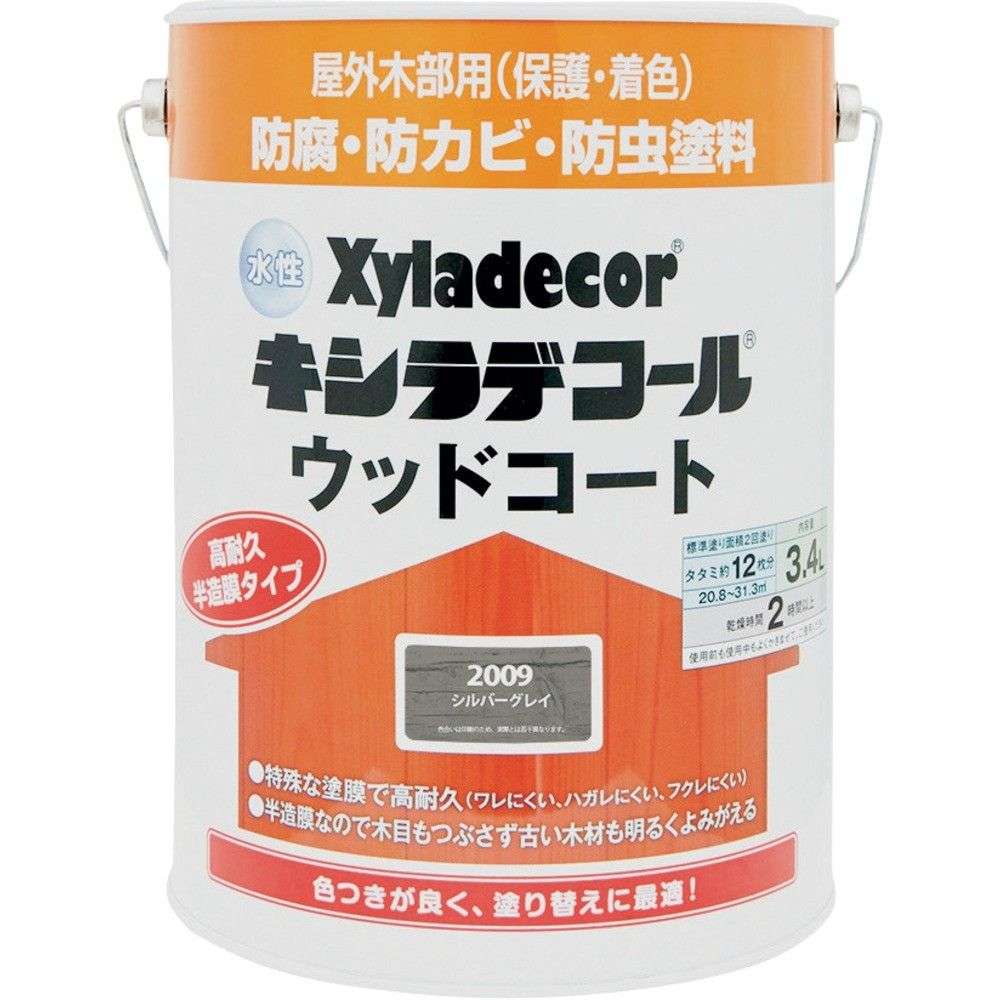 【製造会社直送T】 ＫＡＮＳＡＩ 水溶性ＸＤ白木厚地の外套Ｓ シルバグレイ３．４Ｌ 00097670270000