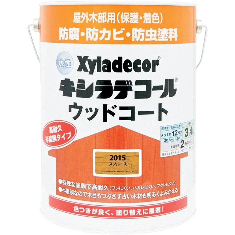 【製造会社直送T】 ＫＡＮＳＡＩ 水溶性ＸＤ白木厚地の外套Ｓ スプルース ３．４Ｌ 00097670470000